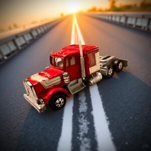 VINTAGE Yatming Kenworth RED DEVIL Lorry Truck Diecast Hong Kong